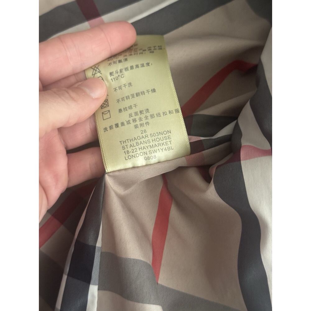 Burberry London Women’s M Quilted Jacket Trench Coat Tie Belt Nova Check Lining - Picture 8 of 11